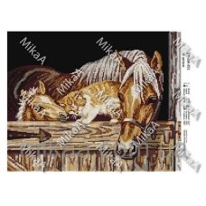 МИКА-0851 (А3) В загоне. Схема для вышивки бисером