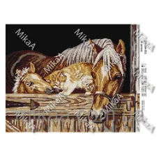 МИКА-0851 (А3) В загоне. Схема для вышивки бисером