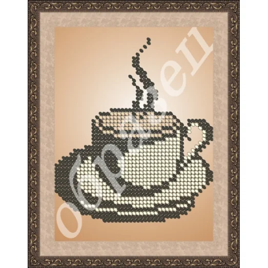 НД-037 Бодрящий кофе. Схема для вышивки бисером. ТМ Фея Вышивки
