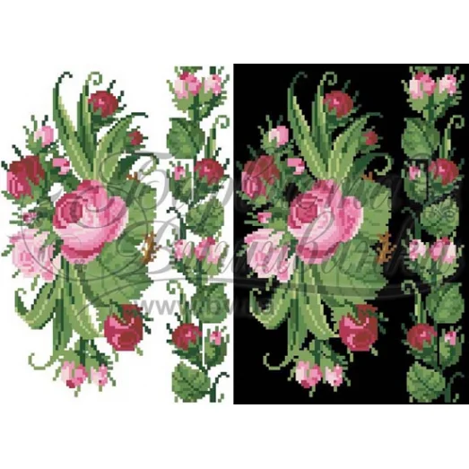 ФЛ-029 Водорастворимый флизелин. Барвиста Вишиванка