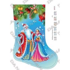 ДАНА-0377Ч Дед Мороз и Снегурка. Схема для вышивки бисером
