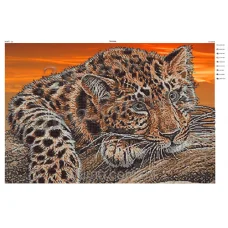 ЮМА-251 Леопард. Схема для вышивки бисером