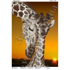 ЮМА-3234 Жирафы. Схема для вышивки бисером 