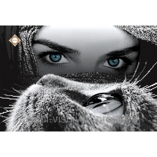 СЛ-3231 Глаза в глаза. Схема для вышивки бисером ТМ Миледи