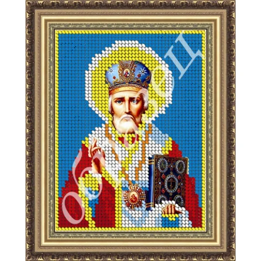 М-003 Николай Чудотворец. Схема для вышивки бисером. ТМ Фея Вышивки