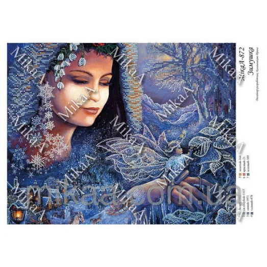 МИКА-0872 (А3) Зимушка. Схема для вышивки бисером