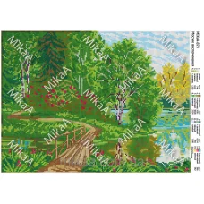 МИКА-0873 (А3) Мостик воспоминания. Схема для вышивки бисером