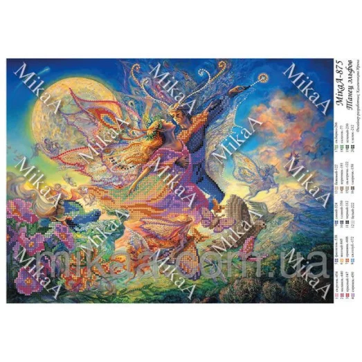 МИКА-0875 (А3) Танец эльфов. Схема для вышивки бисером