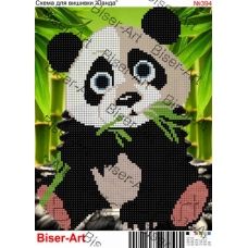 ВА-0394 (А4) Панда. Схема для вышивки бисером БисерАрт