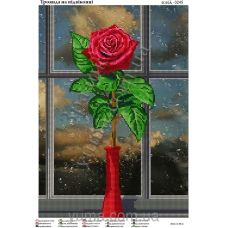 ЮМА-3245 Роза на окне. Схема для вышивки бисером 