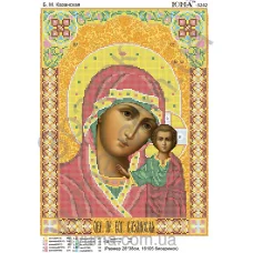 ЮМА-3242 БМ Казанская. Схема для вышивки бисером