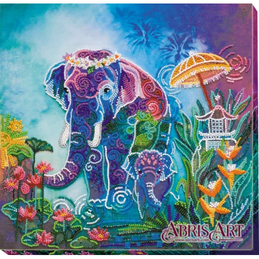 АВ-640 Рядом с мамой. Набор для вышивки бисером Абрис Арт