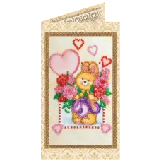 АО-129 Солнечный зайчик. Набор-открытка для вышивки бисером Абрис Арт