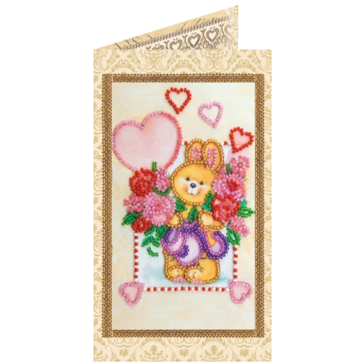 АО-129 Солнечный зайчик. Набор-открытка для вышивки бисером Абрис Арт