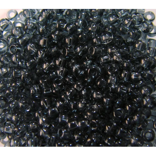 40010 Бисер прозрачный, серый, натуральный