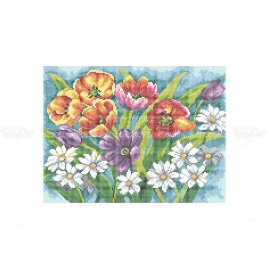 30-342 (30*40) Букет. Схема для вышивки бисером Бисерок