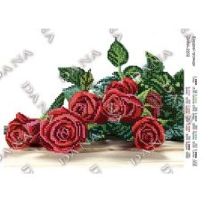 ДАНА-2202 Бордовые розы. Схема для вышивки бисером