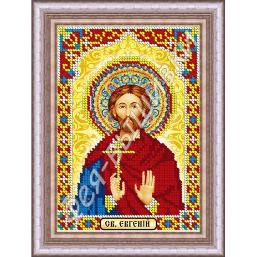 КС-040 Св. Евгений. Схема для вышивки бисером. ТМ Фея Вышивки 