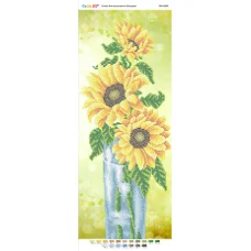 ПМ-4086 Подсолнухи в вазе. Схема для вышивки бисером ТМ Сяйво