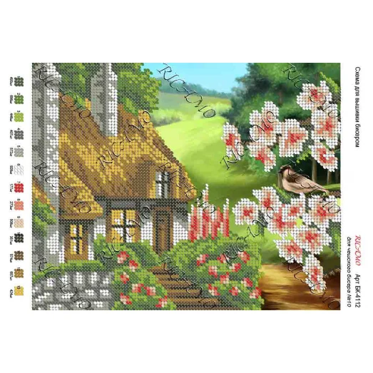 А4Н_159 БК-4112 Весна. Схема для вышивки бисером ТМ Virena