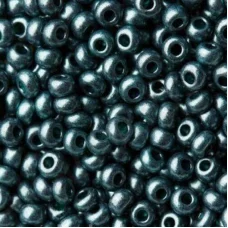 28958 Бисер Preciosa тёмно-зелёный жемчуг терра
