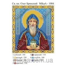 МИКА-1004 (А6) Святой князь Олег Брянский. Схема для вышивки бисером