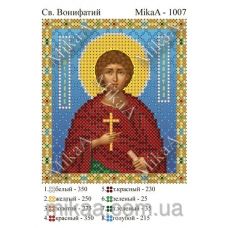 МИКА-1007 (А6) Святой Вонифатий. Схема для вышивки бисером