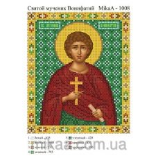 МИКА-1008 (А5) Святой мученик Вонифатий. Схема для вышивки бисером