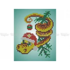 ЧВ-1130 Новогодняя змея. Схема для вышивки бисером Бисерок