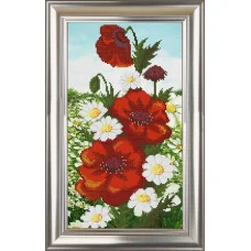 СЧ-706 Полевые цветы. Схема для вышивки бисером. Велисса