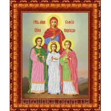 КБИ-3013 Вера, Надежда, Любовь. Схема для вышивки бисером. Каролинка ТМ