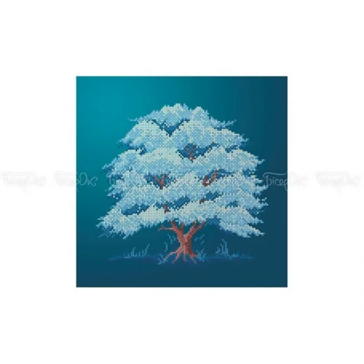 ЧВ-5324 Дерево Зима. Схема для вышивки бисером. Бисерок