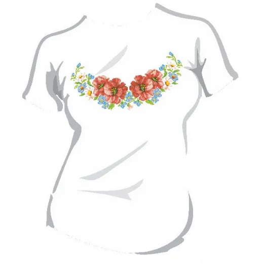 ФЖ-005 Женская футболка под вышивку. ТМ КО