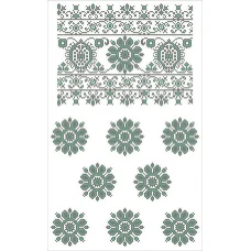 ФВЛ-104 Орнамент. Схема на водорастворимом флизелине. ТМ Княгиня Ольга