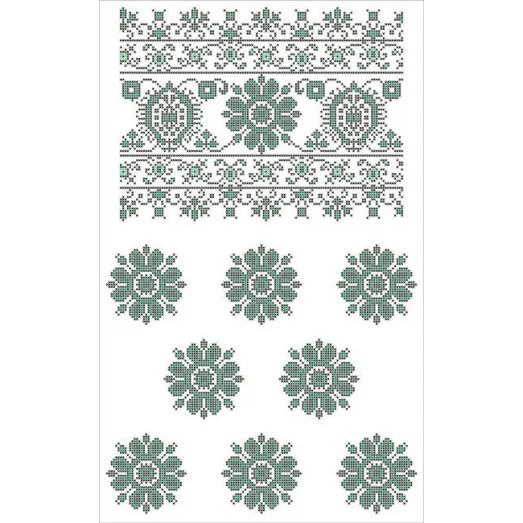 ФВЛ-104 Орнамент. Схема на водорастворимом флизелине. ТМ Княгиня Ольга