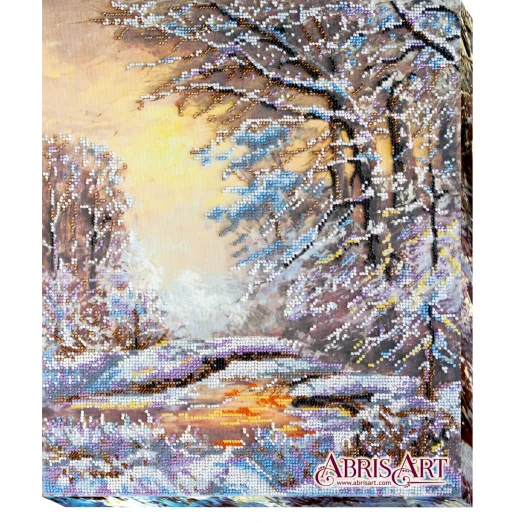 АВ-454 Хрустальная зима. Набор для вышивки бисером. Абрис Арт