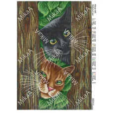 МИКА-0986 (А3) Любопытные. Схема для вышивки бисером