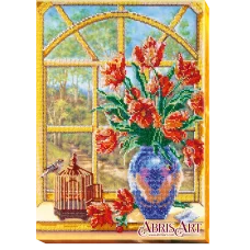 АВ-456 За окном весна. Набор для вышивки бисером. Абрис Арт