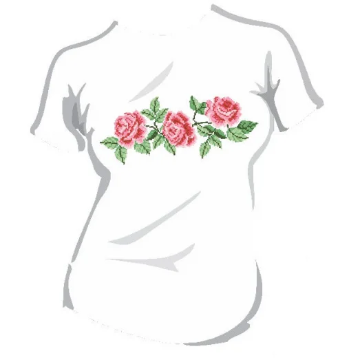 ФЖ-028 Женская футболка под вышивку. ТМ КО