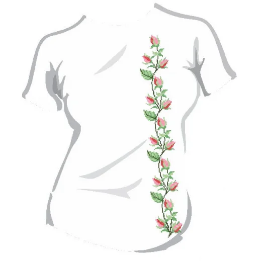 ФЖ-029 Женская футболка под вышивку. ТМ КО