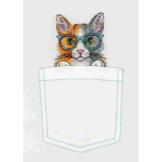 В-247 Пушистый умник. Набор для вышивки крестом МП Студия