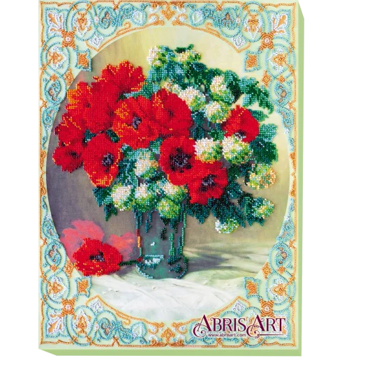 АВ-460 Маки и бульденеж. Набор для вышивки бисером. Абрис Арт