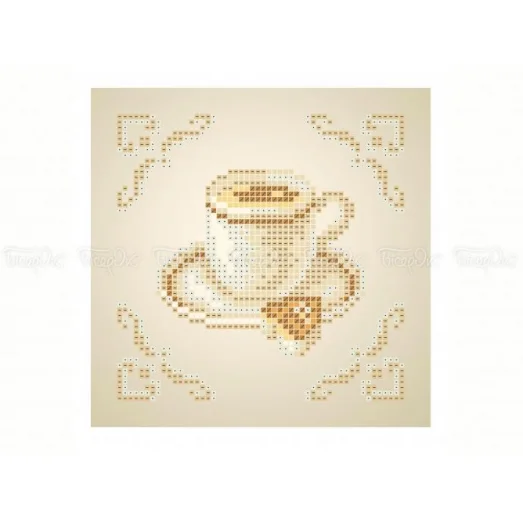 ЧВ-1436 Чашечка кофе. Схема для для вышивки бисером Бисерок