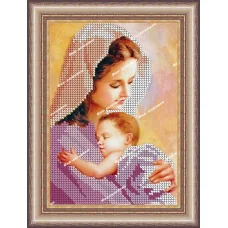 КР-046 Мать и младенец. Схема для вышивки бисером. ТМ Фея Вышивки 