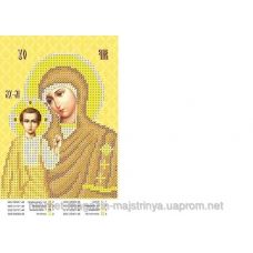 ЮМА-52 Богородица Казанская. Схема для вышивки бисером