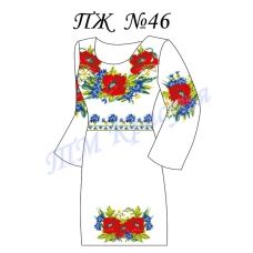 ПЖ-046 Заготовка платья для вышивки ТМ Красуня