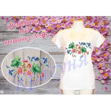 ФБЖ-46 Женская пошитая футболка под вышивку. ТМ Красуня