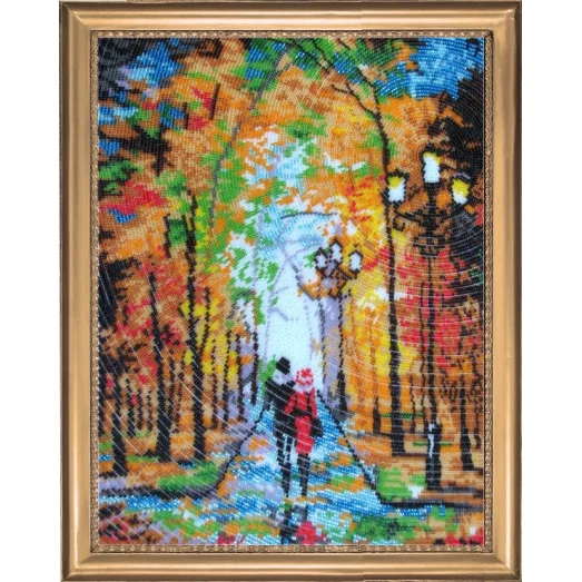 БФ-482 Романтическая прогулка (по картине О. Дарчук). Набор для вышивки бисером Батерфляй