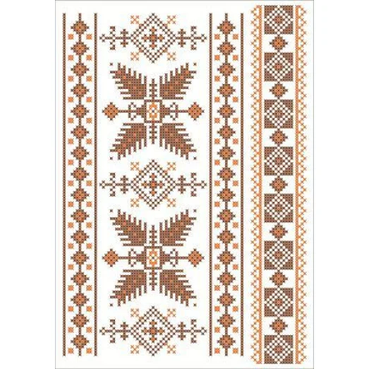 ФВС-048 Орнамент. Водорастворимый флизелин. ТМ Княгиня Ольга