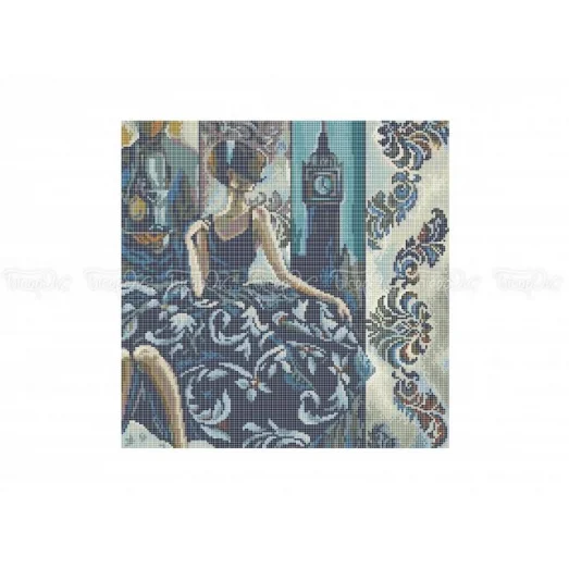 ЧВ-6031 (40*45) Незнакомка: Лондон. Схема для вышивки бисером. Бисерок